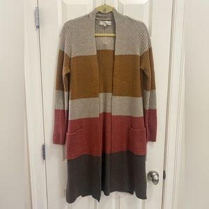 LOFT color block maxi sweater. Size Medium